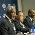 Some members of the Africa Progress Panel Kofi Annan, ex- secretary-general of the United Nations, Linah Mohohlo Governor of Botswana’s Central Bank and Mr Strive Masiyiwa is chairman and chief executive of Econet Wireless