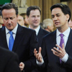 PM David Cameron & Ed Miliband leader of the Opposition party