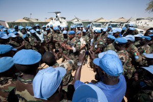 Full UNAMID peacekeeping patrol returns to home base after being blockaded by JEM