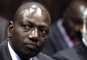 Kenya's suspended Higher Education Minister William Ruto sits in Kenya's High Court in the capital Nairobi