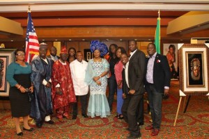 Delegate with Nigerian Ambassador at Independence Dinner