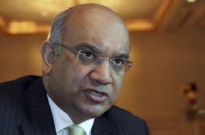 Keith Vaz speaks during an interview in New Delhi