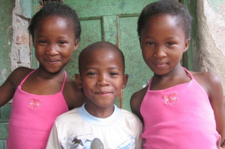 Children from the East Bank Clinic in Alexandra
