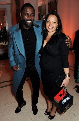 Idris pictured with a heavily pregnant Nayiana