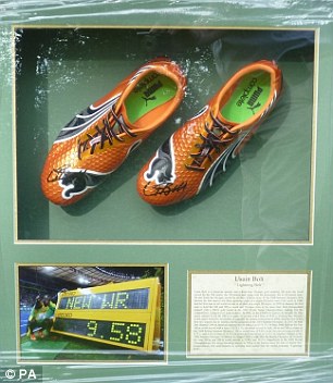 Bolt's shoes worth £20,000