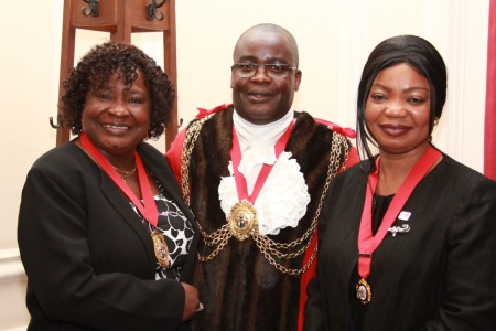 From left: Cllr. Christina Valcarcel, Mayor Ade Aminu and Cllr. Susan Jumoke Fajana-Thomas.