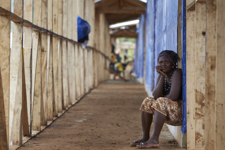 The UK is supporting the construction of a 92-bed Ebola treatment facility in Sierra Leone 