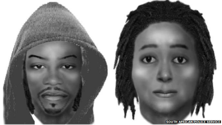 An image of the two suspects has been released by South African Police