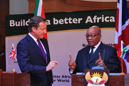 Zuma cancelled his UK visit after Cameron declined to meet with him