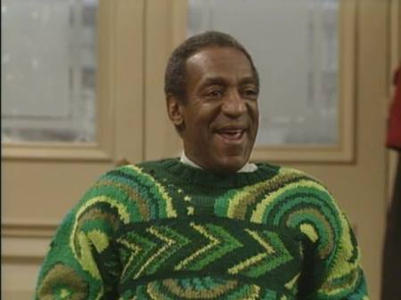 His Dr Cliff Huxtable character with his trademark ‘that has to be a gift’ knitwear made Cosby a fixture on 80s tea-time TV. 