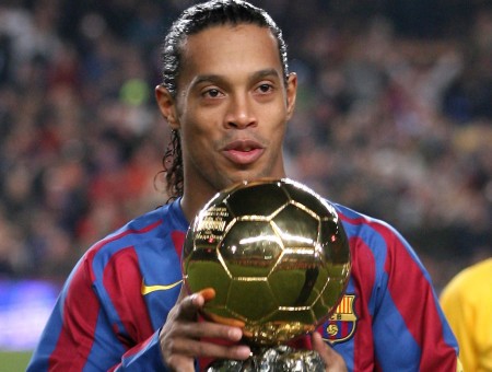Ronaldinho won the coveted Ballon d’Or in 2005 after coming third the previous year