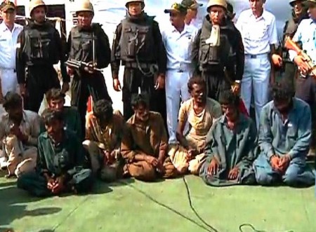 The eight smugglers were captured in an intelligence-led operation