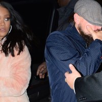 Rihanna and Di Caprio fail to emerge incognito from a night club late on Valentine’s Day 2015