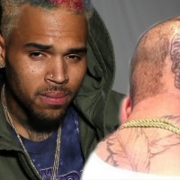 Chris Brown superimposed with his latest tattoo, allegedly of Venus de Milo, which some may feel is reason enough for another day before the judge 