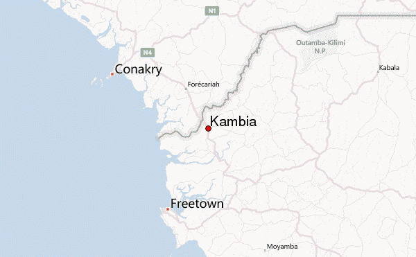 Kambia is situated less than 6km from Sierra Leone’s border with Guinea