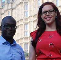 Education and Childcare Minister Sam Gyimah and Natasha Devon MBE