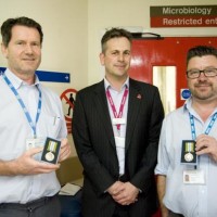 Anthony Fairbairn, St Helier chief executive Daniel Elkeles and Patrick O'Brien