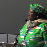 Mrs. Kadija Olamatu Sesay Sierra Leone’s acting Minister of Tourism and Cultural Affairs